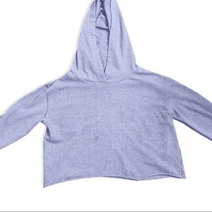 Sky blue Cropped Hoodie